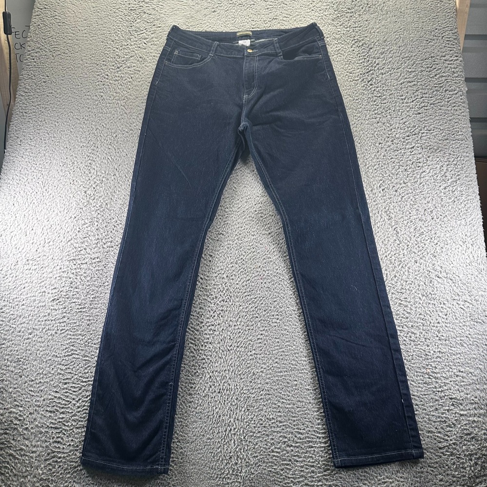 Apparel Collection Jeans Mens 33x36 Blue Cotton Denim‎ Straight Workwear Stretch
